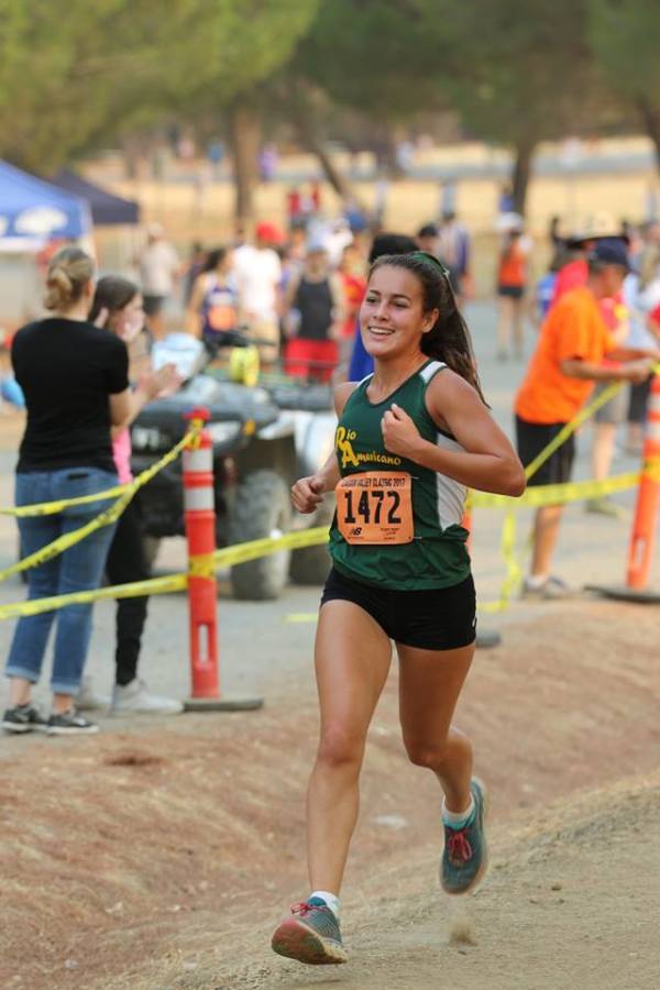 Sophia K. on her way to winning the Varsity Small Schools race - Lagoon Valley Classic