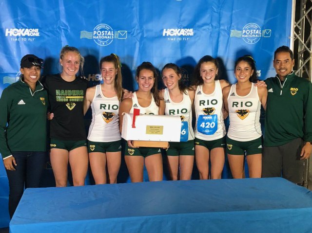 The Rio Varsity Girls team won the HOKA ONE ONE Postal Nationals Flagship Event on October 17, 2018.